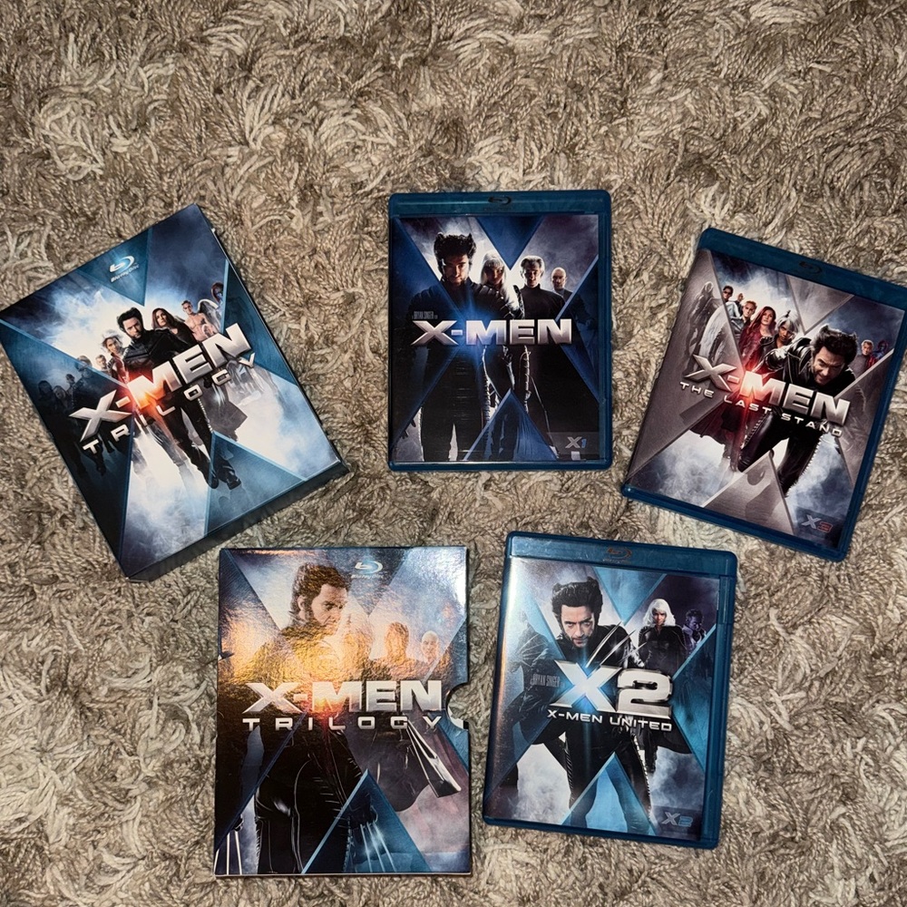 X-Men Trilogy Blu-ray Complete Set Great Used Condition